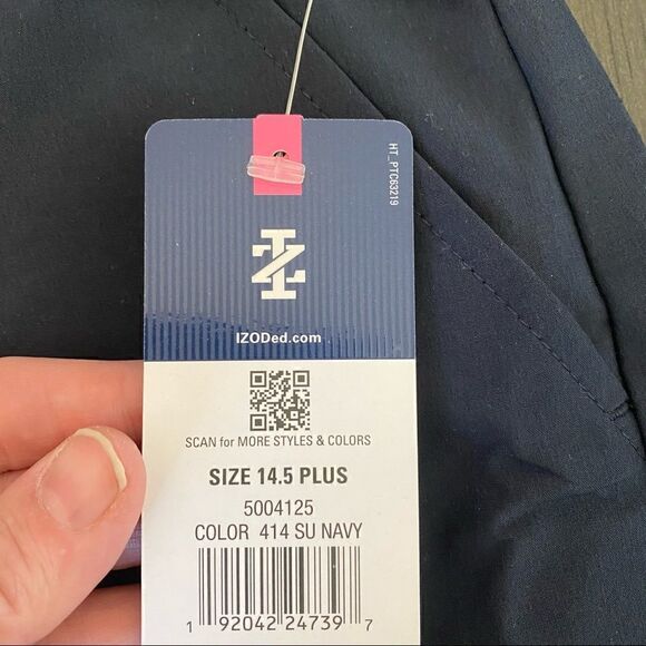 IZOD skorts NWT blue shorts skirt approved school wear size 14.5 Plus - Picture 4 of 7